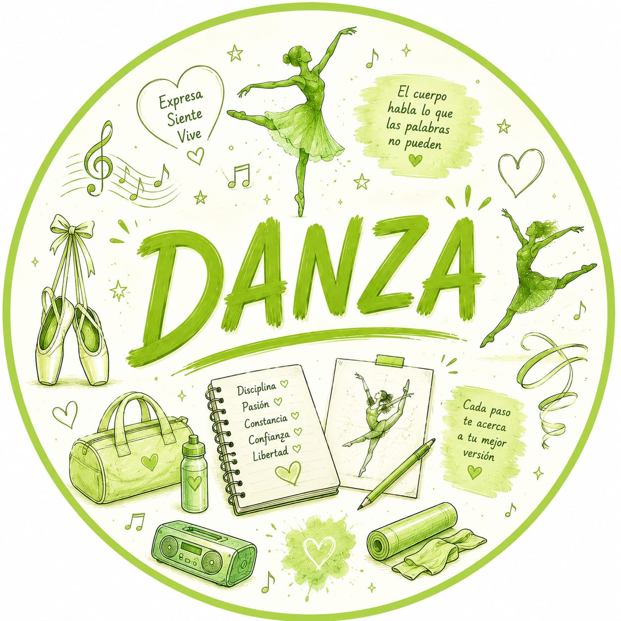 Ícono ilustrado de Danza