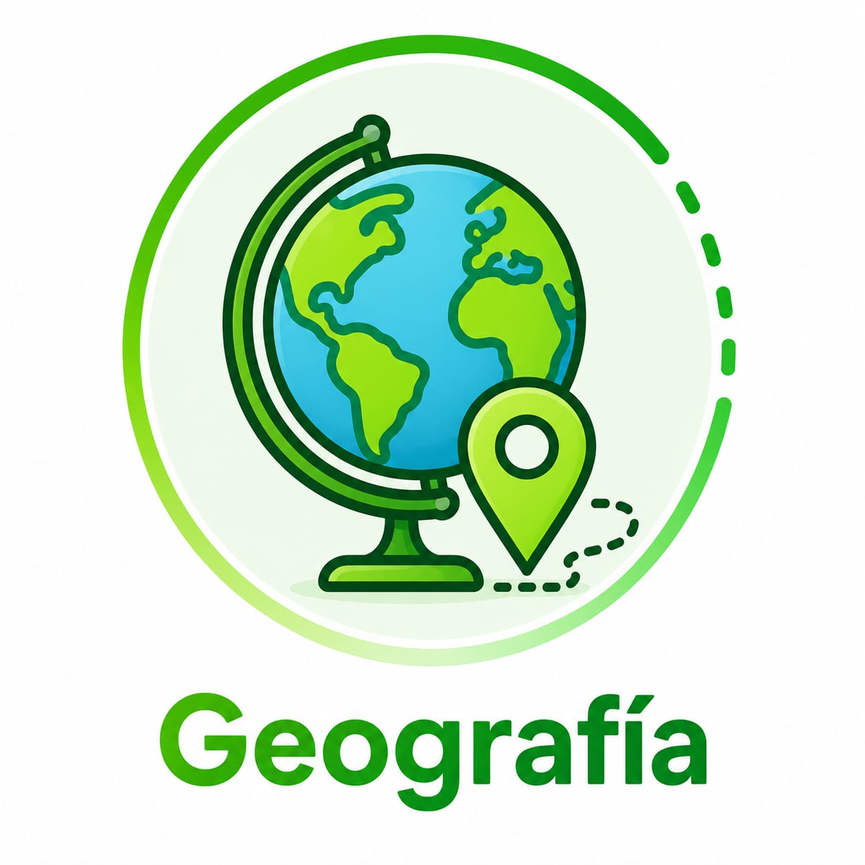 Ícono ilustrado de Geografía