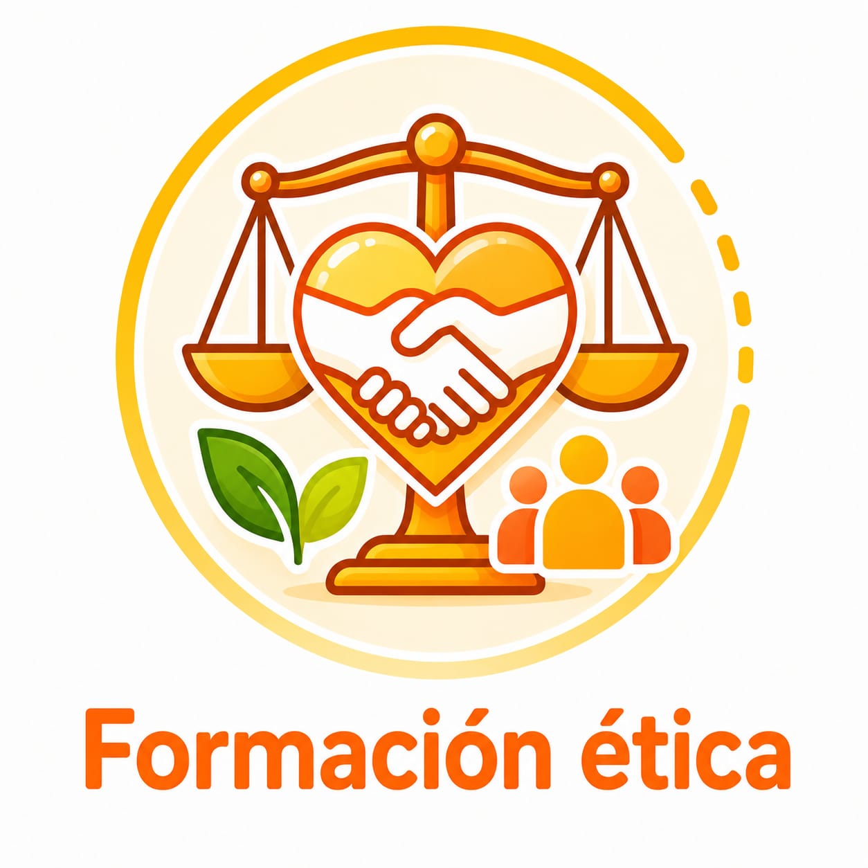 Ícono ilustrado de Formación Ética