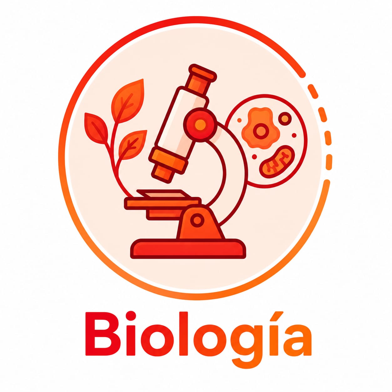 Ícono ilustrado de Biología