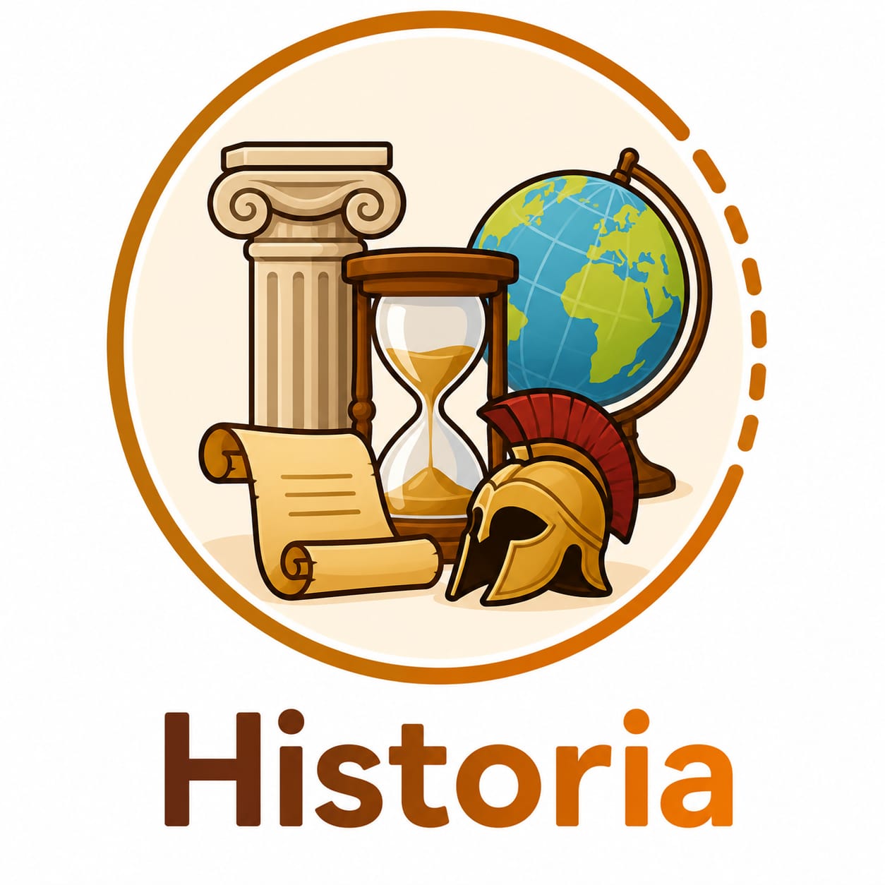 Ícono ilustrado de Historia